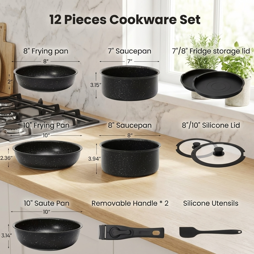 Zuric 12 Piece Cookware™
